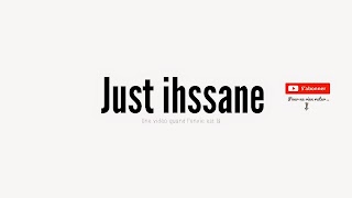 «Just Ihssane» youtube banner
