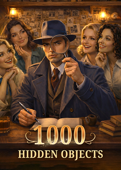 1000 Hidden Objects — cover art