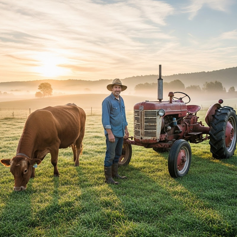 COWS AND TRACTORS