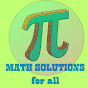 MATH SOLUTIONS for all logo