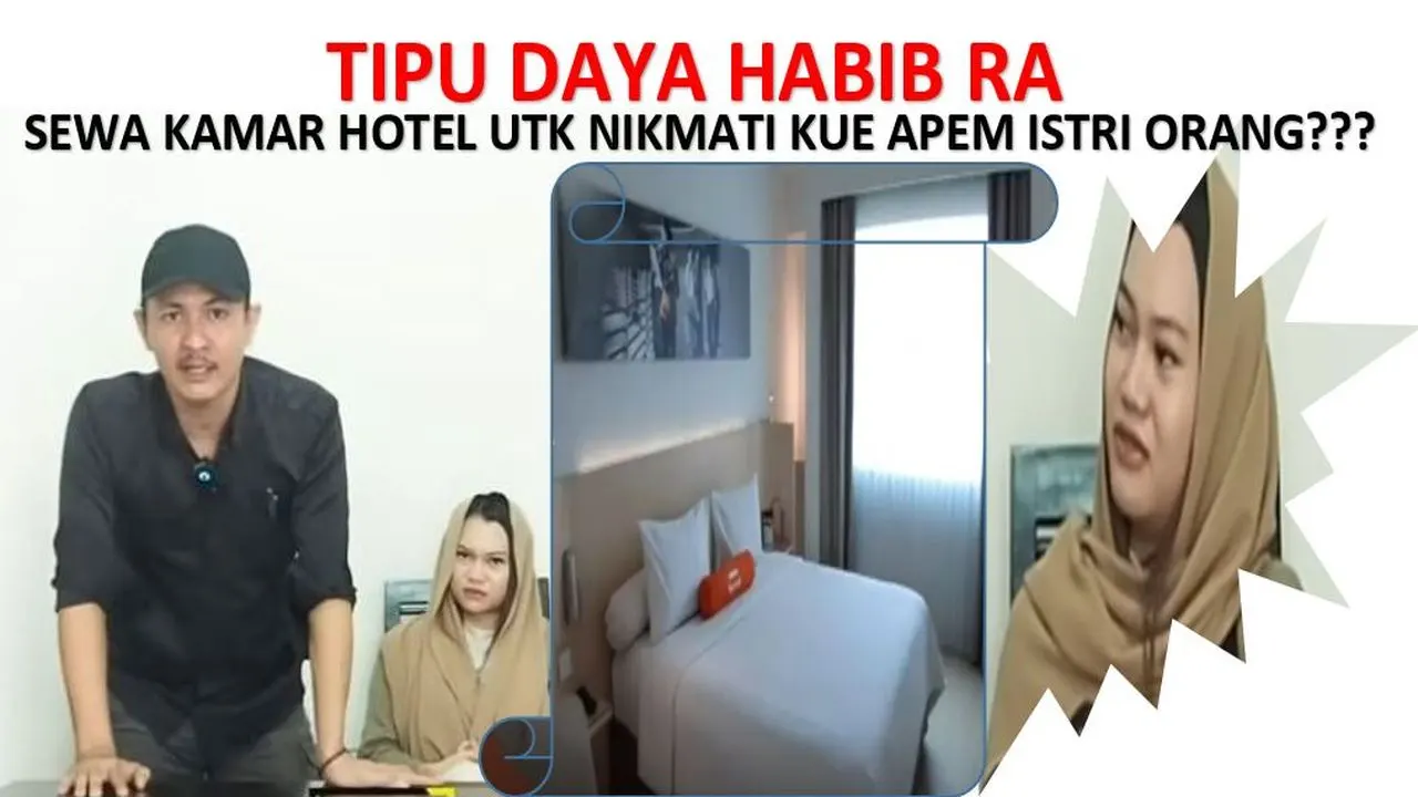 OKNUM HABIB RA Bejat, Tipu Daya Sewa Kamar Hotel Ingin Nikmati Kue Apem RATU QORI Istri Orang Lain?