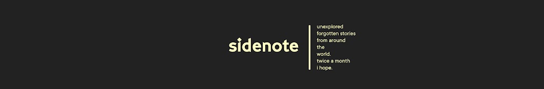 SideNote رمز قناة اليوتيوب