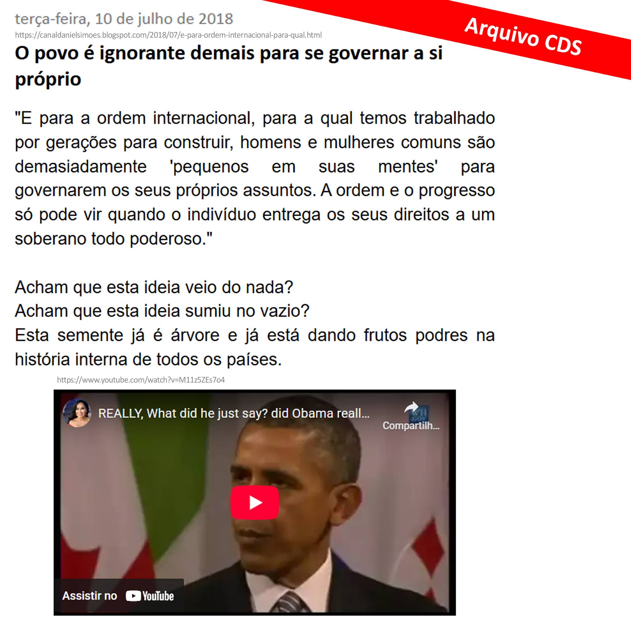 Post from Canal Daniel Simões