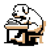 雑学をまとめる犬