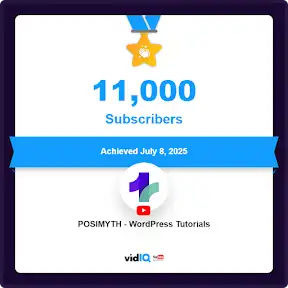POSIMYTH - WordPress Tutorials YouTube channel