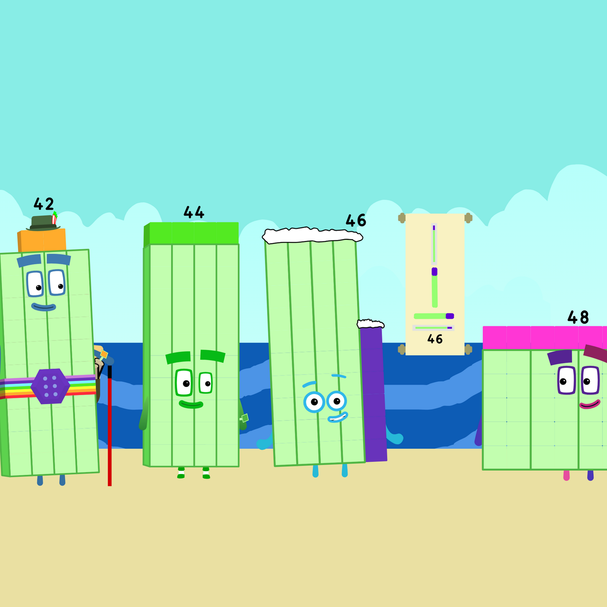 Post from Cole Recreates Numberblocks