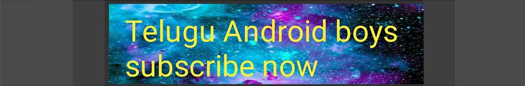 telugu android boys यूट्यूब चैनल अवतार