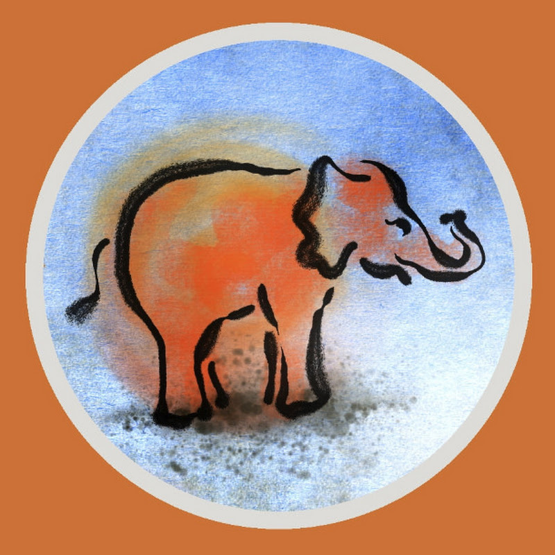橙色大笨象  Orange Elephant Logo
