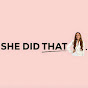 She Did That Podcast logo