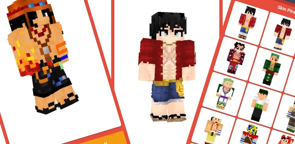 Skin Anime One Piece For Mcpe Apk For Android 3d Skin Mcpe