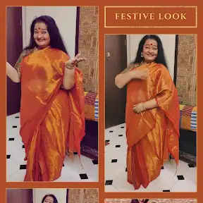 Wrap in 1 Minute Saree by Isadora Life YouTube channel