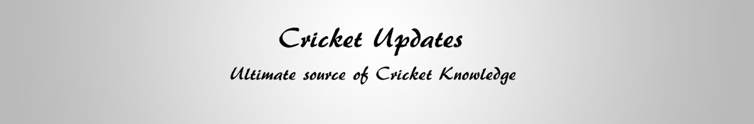 Cricket Updates رمز قناة اليوتيوب