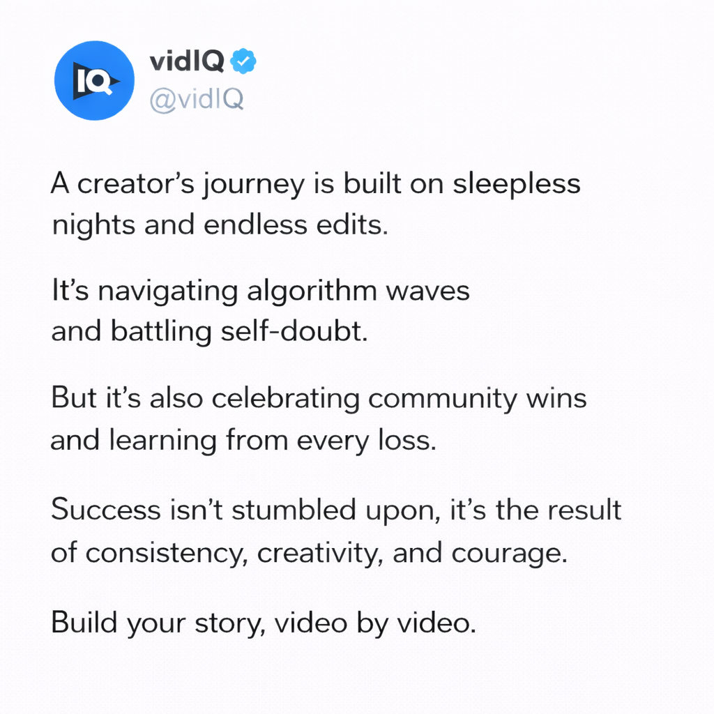 Post from vidIQ