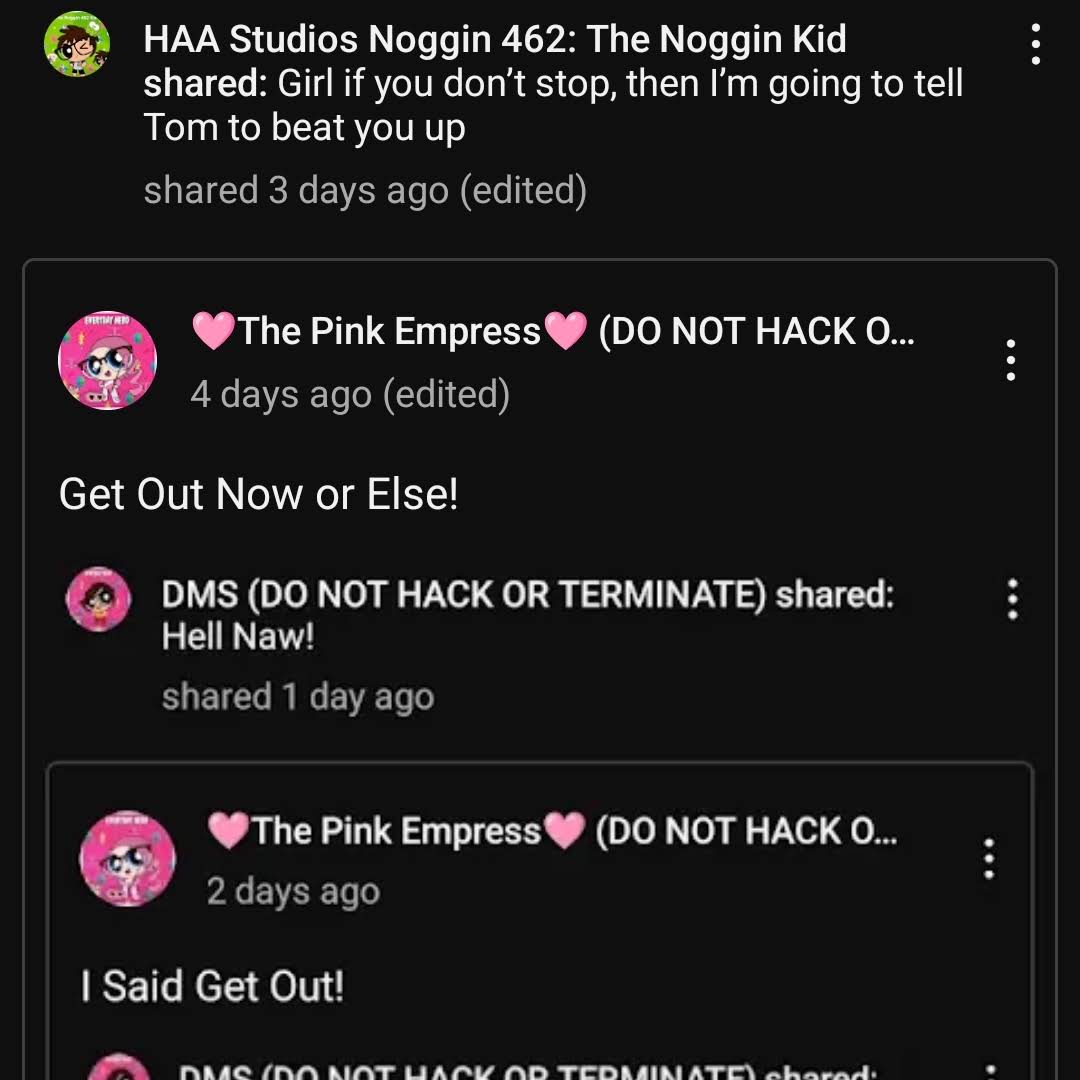Post from 🩷The Pink Empress🩷 (DO NOT HACK OR TERMINATE)
