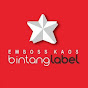 Emboss kaos Bintang label logo