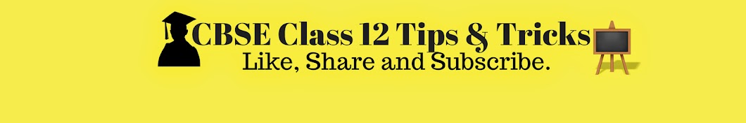 CBSE Class XII Tips and Tricks. Avatar de chaîne YouTube