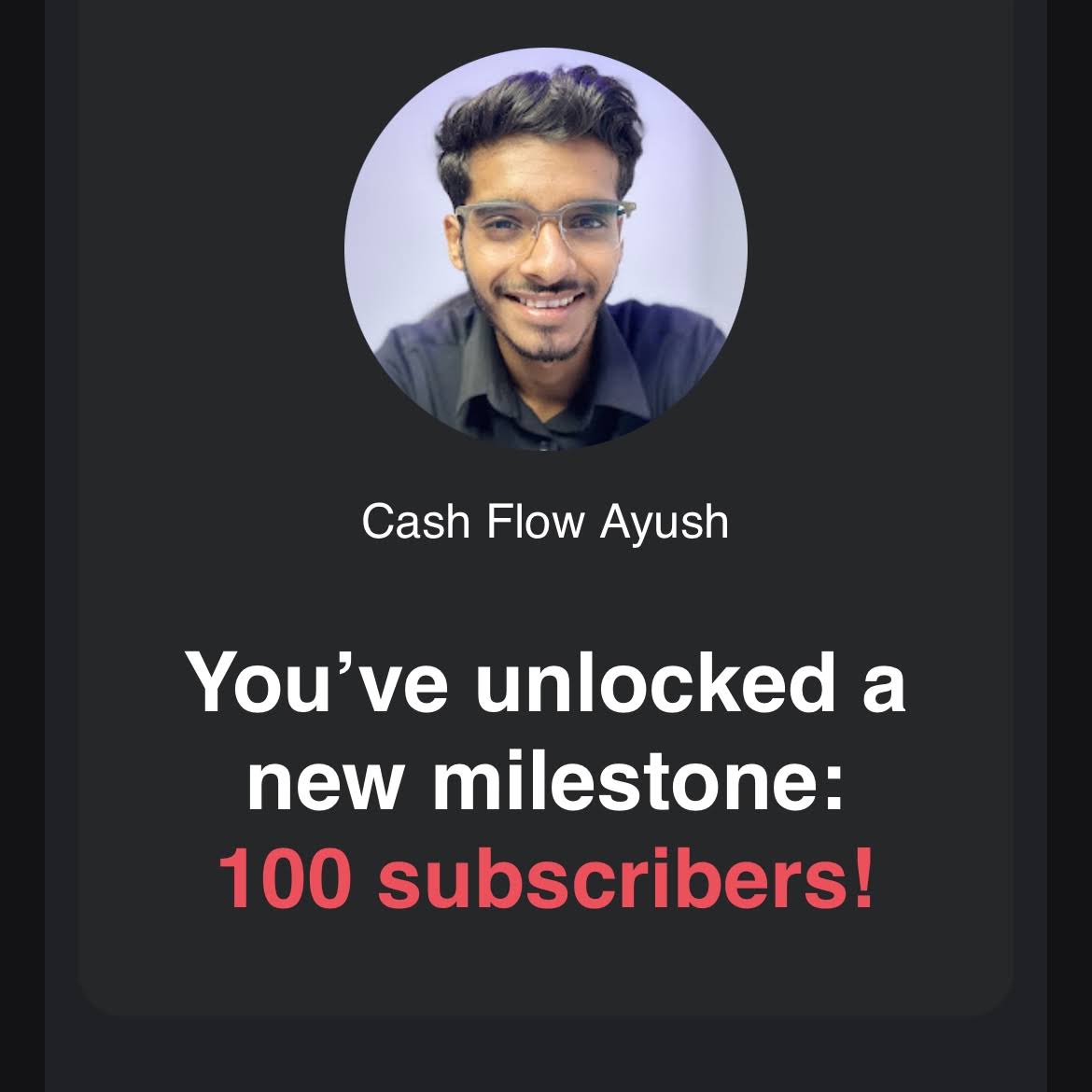 Post from Cash Flow Ayush