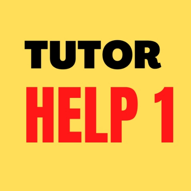Tutor Help 1