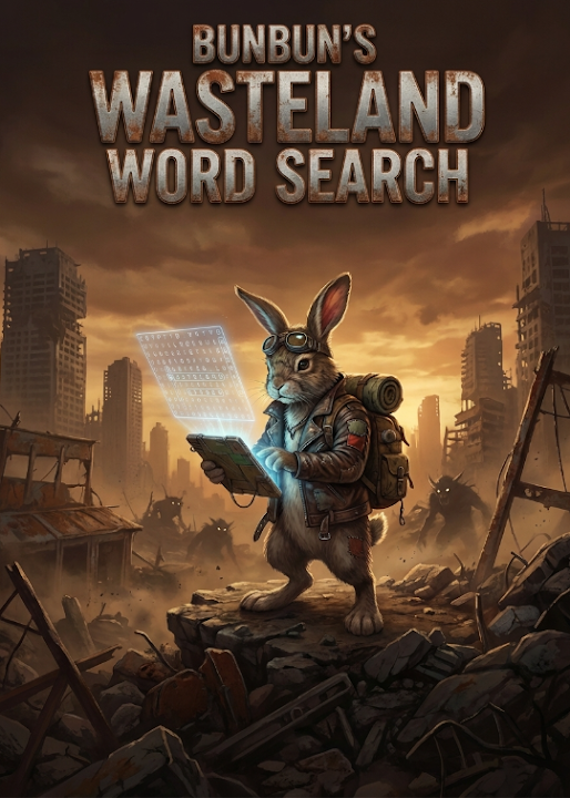 BunBun's Wasteland Word Search — cover art