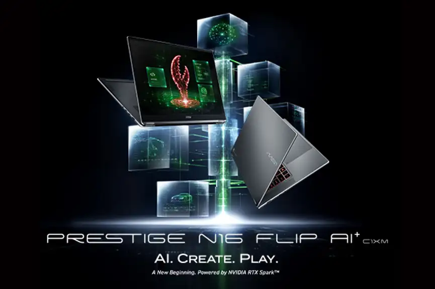 News: MSI Prestige N16 Flip AI+ porta RTX Spark in un convertibile 2-in-1