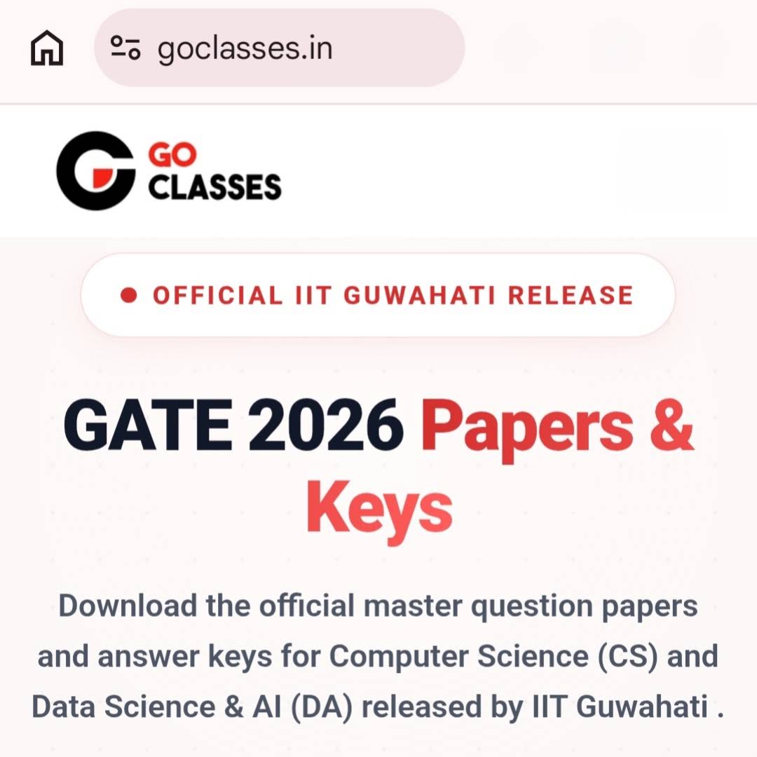 Post from GO Classes for GATE CS