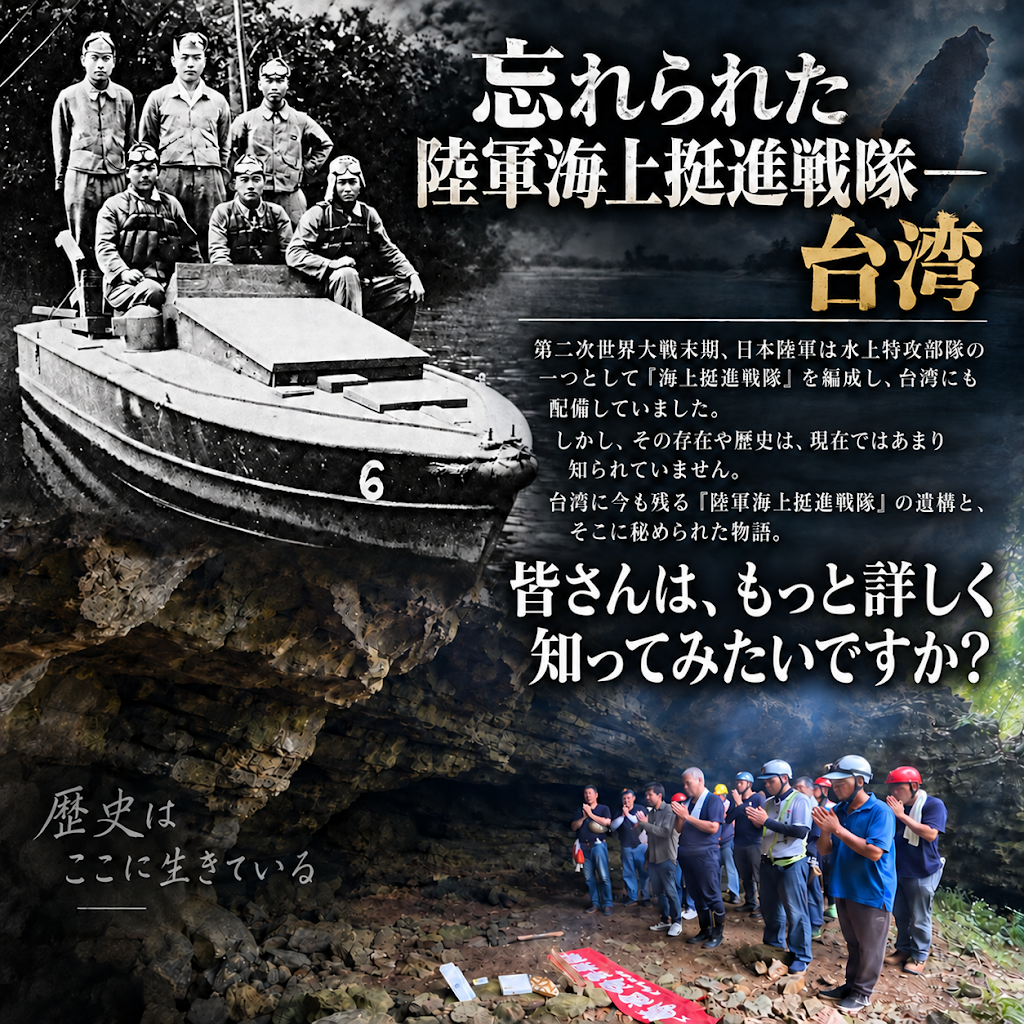 第二次世界大戦末期、日本陸軍は水上特攻部隊の一つとして「海上挺進
