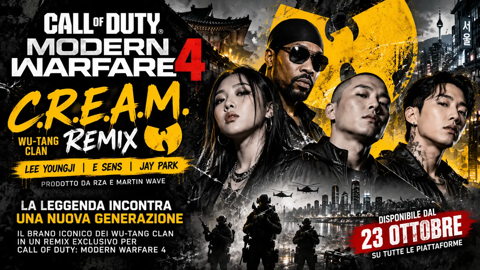 Call of Duty: Modern Warfare 4 rilancia C.R.E.A.M. dei Wu-Tang Clan con un remix hip hop coreano