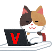ぶいの切り抜き猫