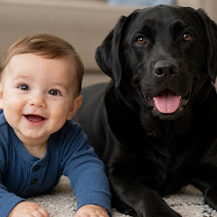 BABY AND DOG