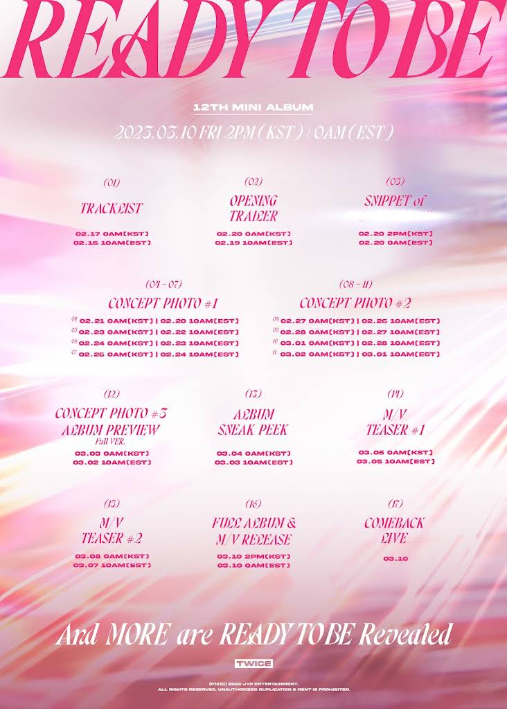 TWICE - READY TO BE Lyrics and Tracklist