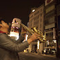 歌うStreet Sax. A-sax Yone 