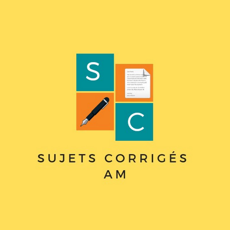 شعار قناة sujets corrigés مواضيع محلولة