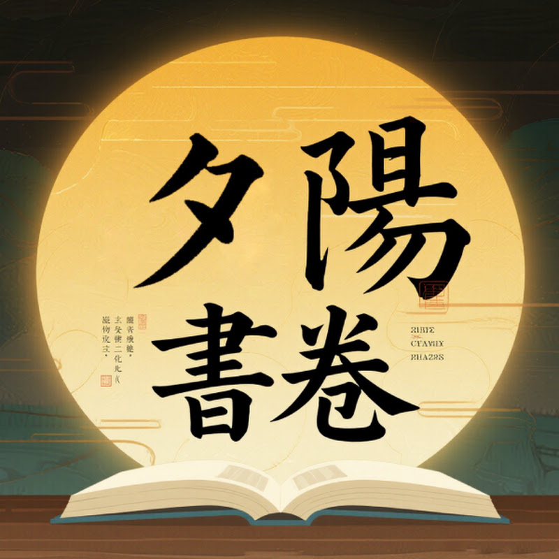 夕陽書卷 Logo