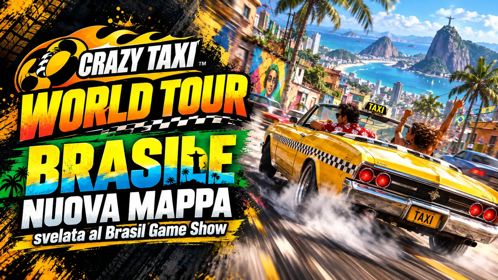 News: Crazy Taxi: World Tour corre in Brasile, SEGA svela la quarta mappa della campagna