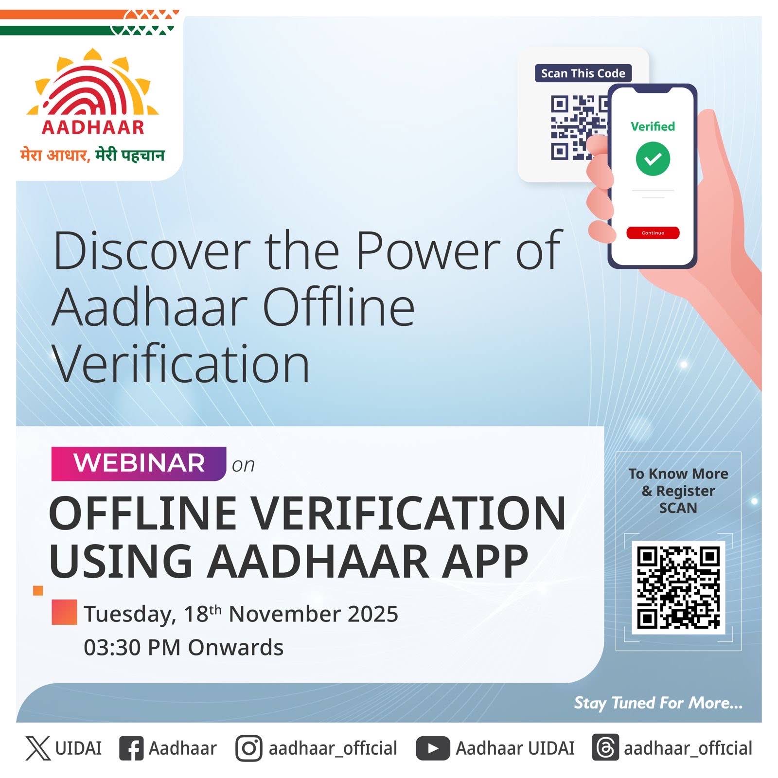 Post from Aadhaar UIDAI