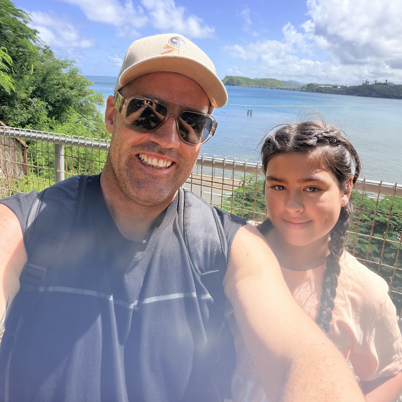 Dad and daughter living the Australian dream