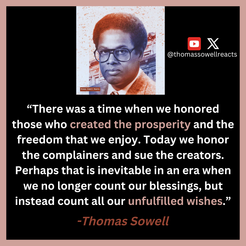 Post from Thomas Sowell Reacts