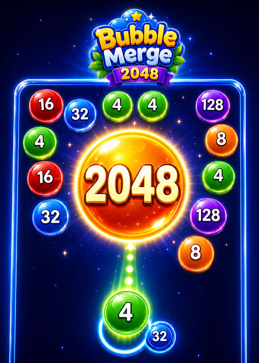 Bubble Merge 2048 — cover art