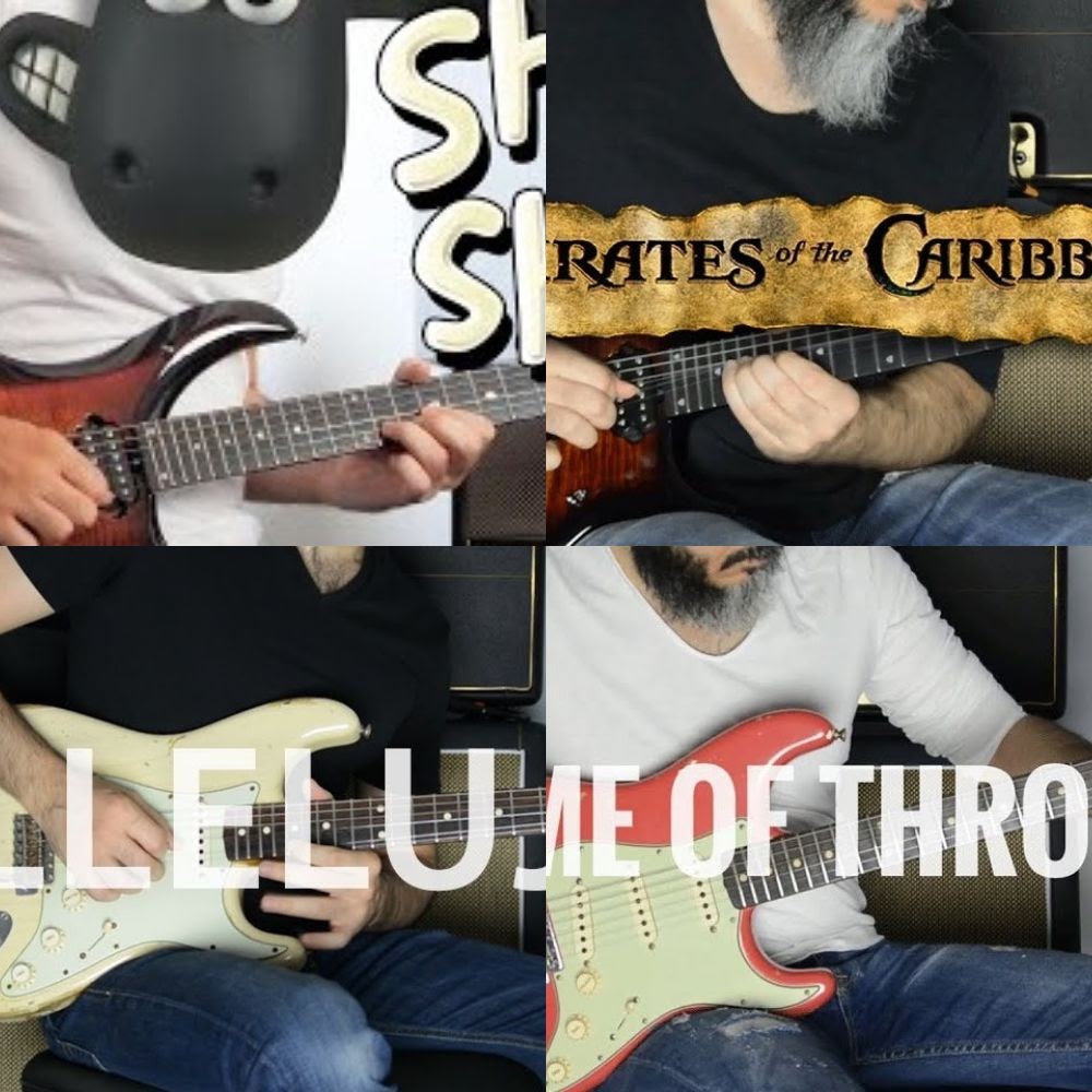 Theme Songs and Songs from Movies Electric Guitar Covers by Kfir Ochaion