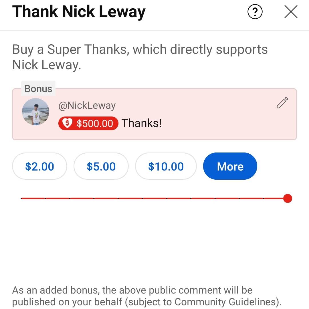 Post from Nick Leway