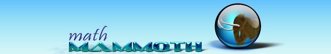 Math Mammoth यूट्यूब चैनल अवतार