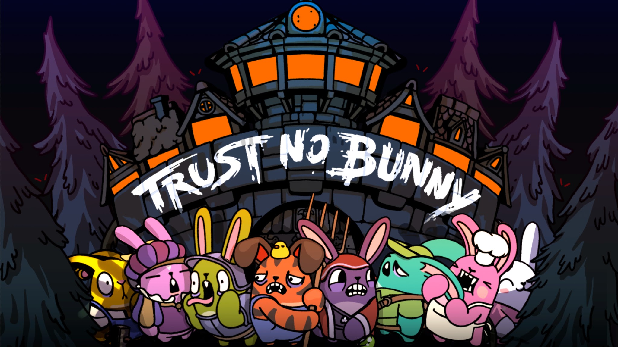 One of Trust No Bunny splashscreen/promotional media. Copyright goes to game's publisher or developer.