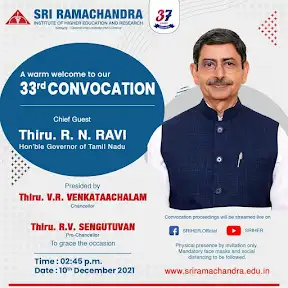 Sri Ramachandra Institute of Higher Education and Research YouTube channel