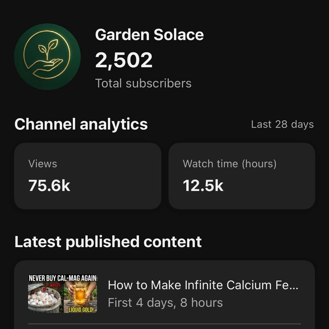 Post from Garden Solace