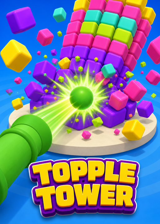 Topple Tower by @uk4deeGames — cover art