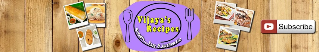 Vijaya's Recipes رمز قناة اليوتيوب