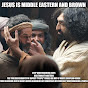 JESUS IS BROWN & ASIAN: ASIA IS THE ORIGIN OF MAN logo