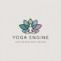 Yoga engine : Yoga enthusiasm, Gym lover, health logo