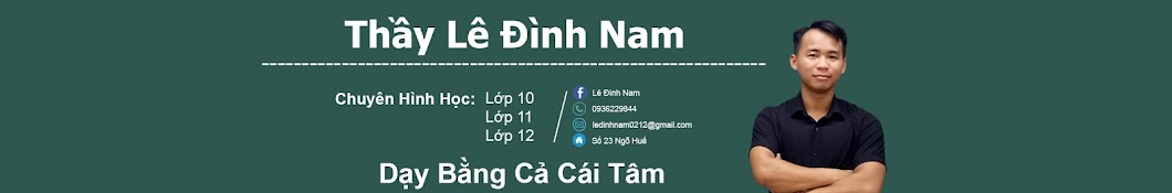 Tháº§y LÃª ÄÃ¬nh Nam Avatar de chaîne YouTube