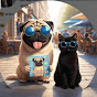 pug cat vibes logo